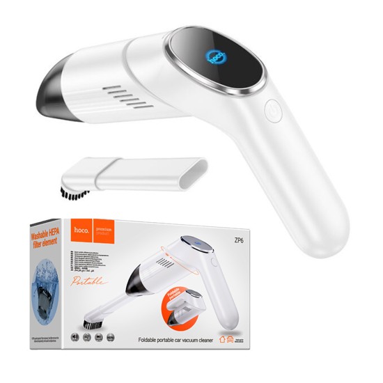 Hoco Portable Car Vacuum Cleaner ZP6 Speed White Hoco Portable Car Vacuum Cleaner ZP6 Speed White